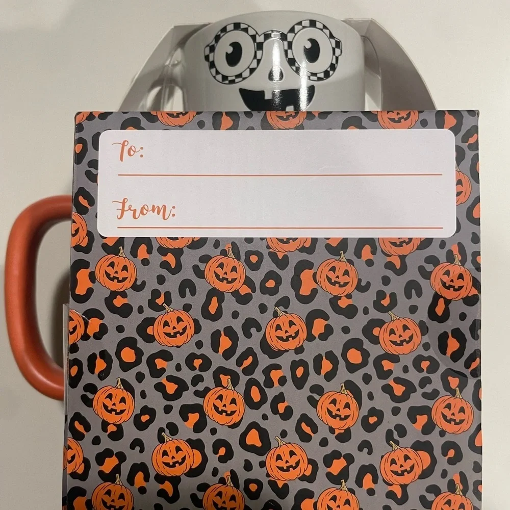 Mama Boo Baby Boo Halloween Pumpkin ghost Mug Set of 2 a cup for mom and child